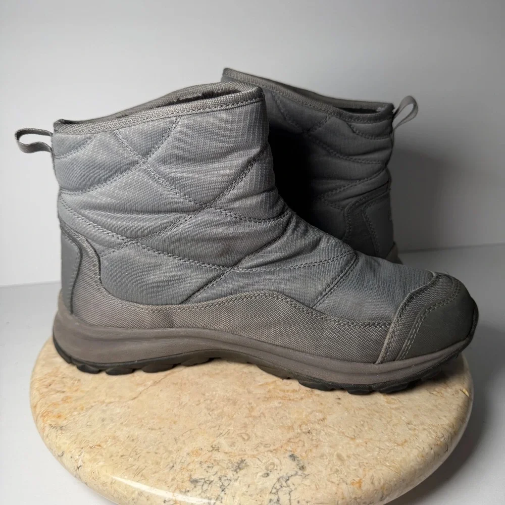 KEEN Terradora ll Pull On Boots 8 Grey Pewter Waterproof Insulated Winter Puffer